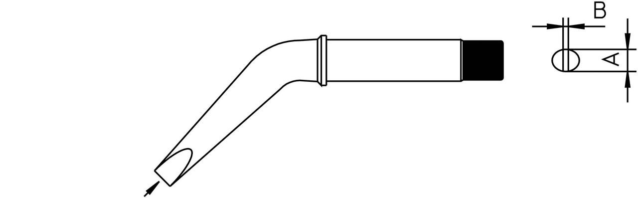 Loddespids 5,0 mm 260 ° C CT5DX5