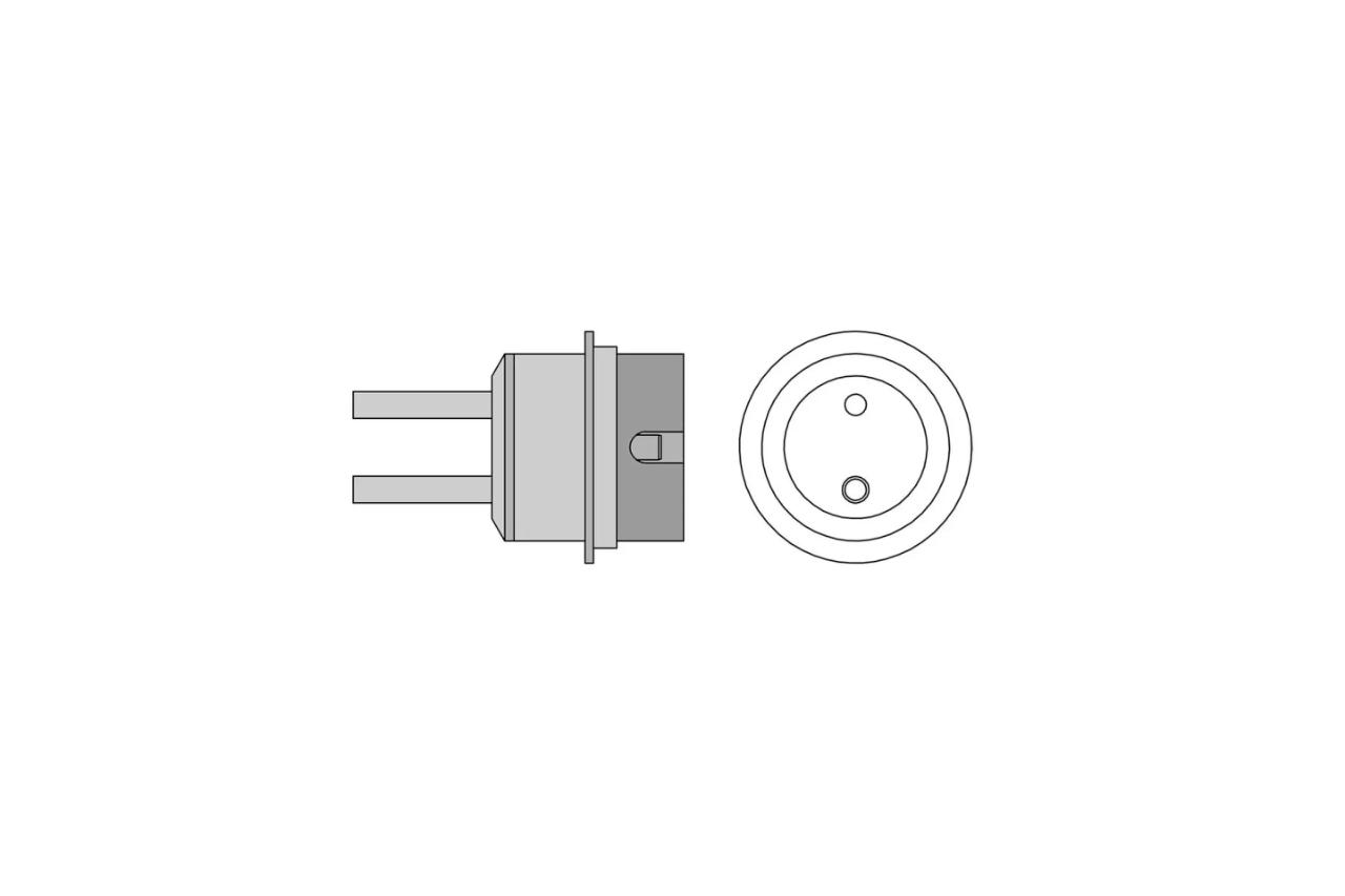 Varmluft Dual Dyse Rund 2 x Ø 2,5 mm, uden vakuum til HAP 3000 (WHA 3000P / V), HAP 2 (WHA 2000) og HAP 3 (WHA 700, WHA 300)