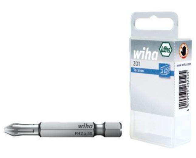 Wiha Bit Set Professional 50 mm Phillips (PH1) med 2 dele, 1/4 E6,3 i boks (38676)