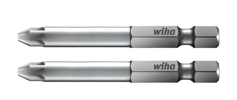 Wiha Bit Set Professional 70 mm Pozidriv (PZ1) med 2 dele, 1/4 E6,3 i boks (38709)