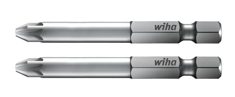 Wiha Bit Set Professional 70 mm Pozidriv (PZ2) med 2 dele, 1/4 E6,3 i boks (38710)