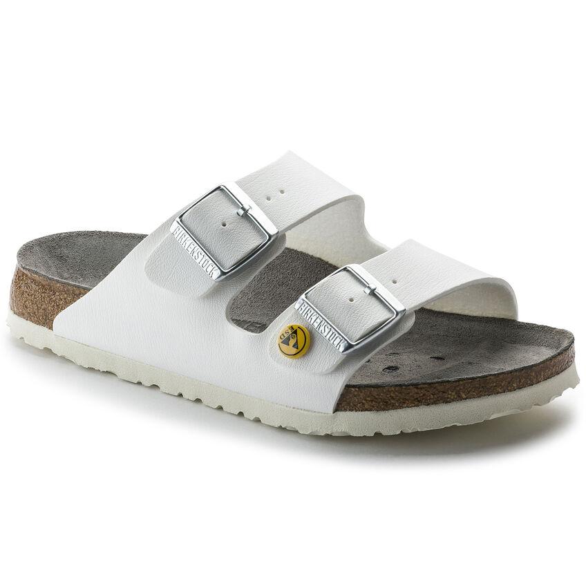 Birkenstock Arizona sandal ESD Str. 36; slim; hvid