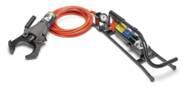 Sikkerheds kabelsaks max 60kV EN50340, max Ø95mm åben klippehoved m/pumpe og isoleret slange, i meta
