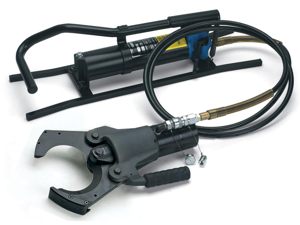 Kabelsaks max Ø95mm incl. hydraulisk pumpe i metalkasse