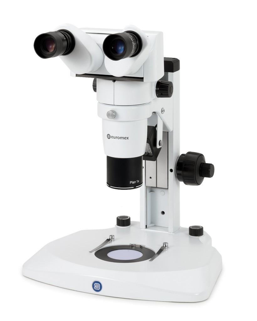 DZ zoom 1:6,3 stereomikroskop m/ergobino hoved 20°, EWF 10x/ 22; 1 x obj. + stor holder