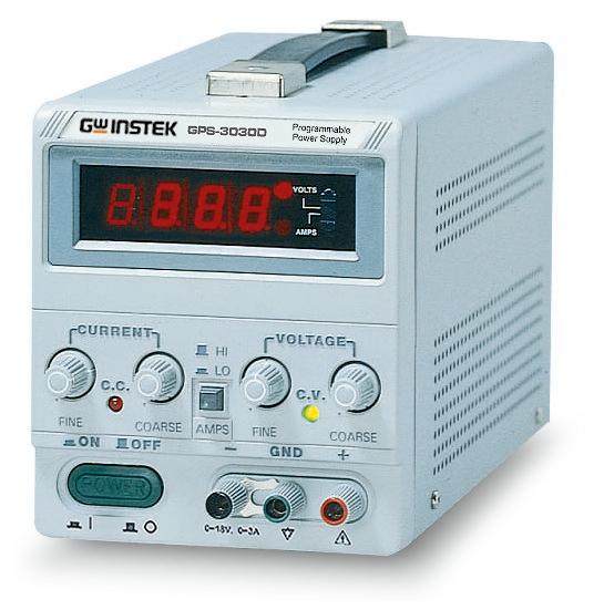 GW strømforsyning 0-30V 0-3A digital