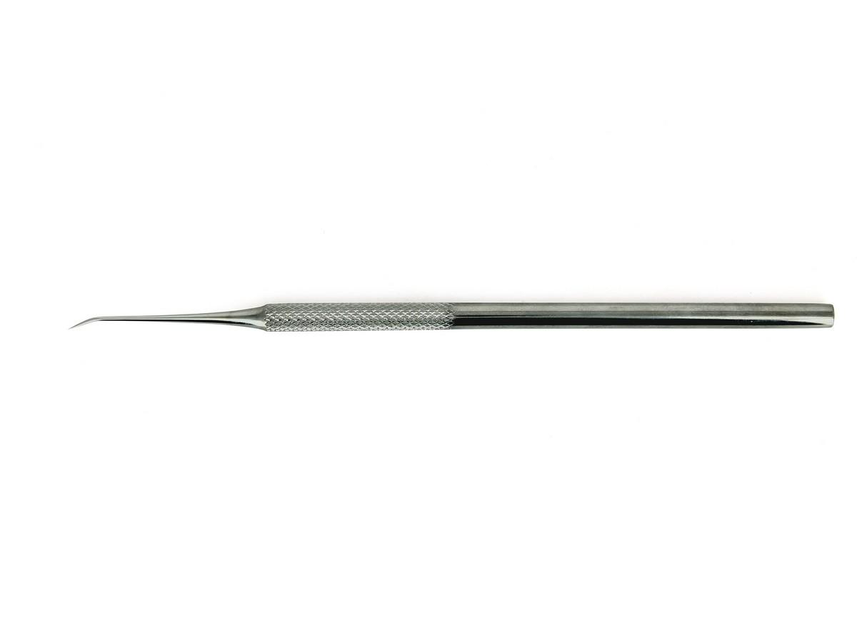 Rustfri stålsonde - Vinklet nålespids. OAL: 155 mm - 6,10
