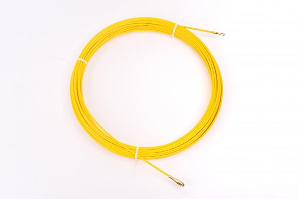 Glasfiberbånd 40m f/kabel-Max Ø4,5mm m/1 stk. træk-øje Ø11mm