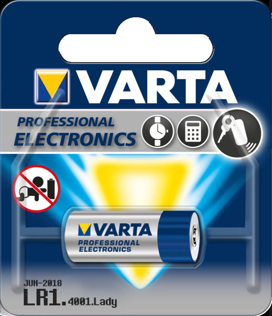 Varta batteri Alkaline LR1 1,5V; Ø12x30,2mm