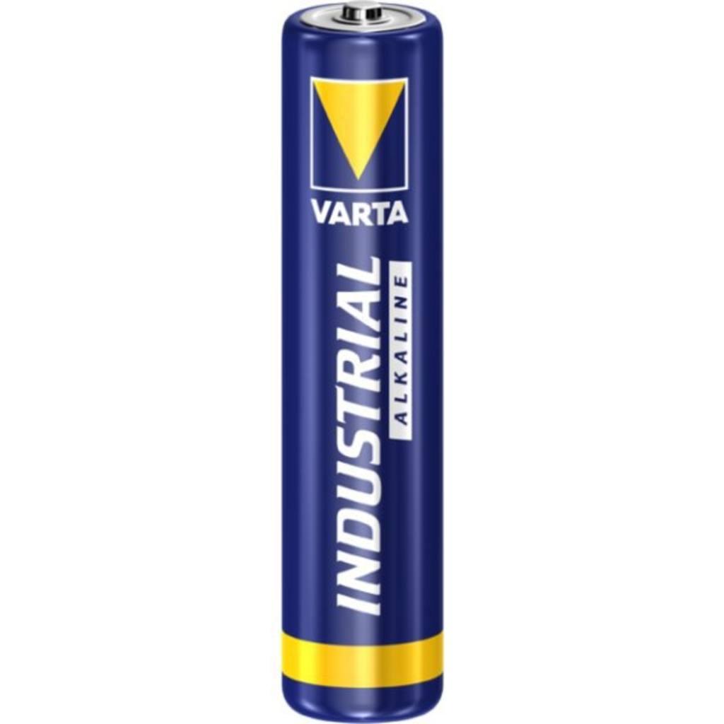 Varta batteri Industrial AAA 1,5V; Ø10,5x44,5mm Alkaline LR03 