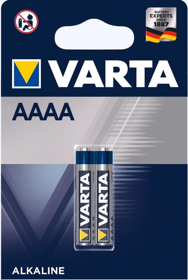 Varta batteri Alkaline AAAA  1,5V; Ø8,3x42,5mm; BLI 2