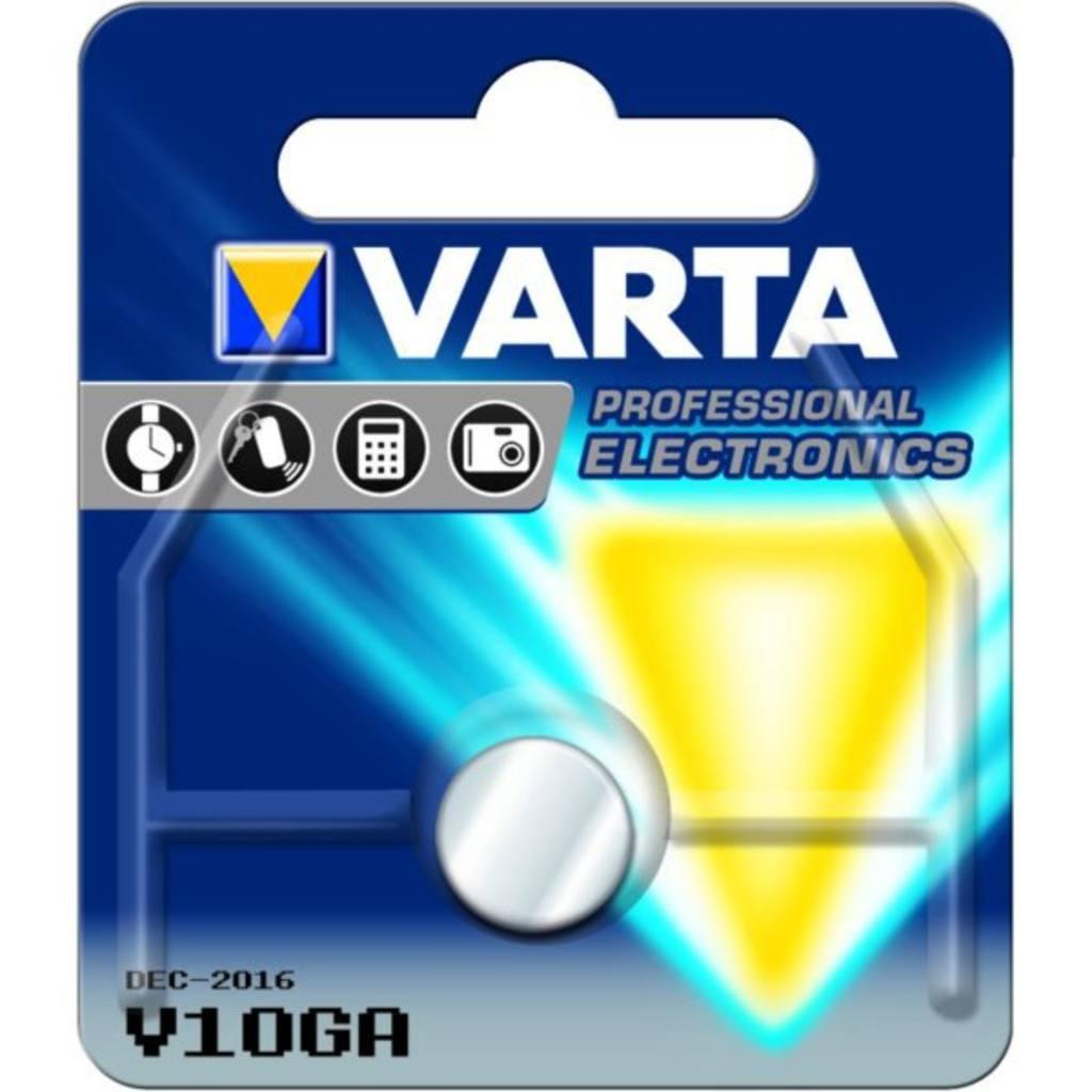 Varta batteri V10GA alkaline 1,5V: 50mAh: Ø11,6x3,05mm LR54