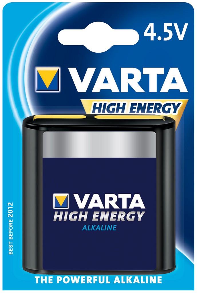 Varta batteri High Energy 4,5V 4,5V; 62x22x67mm 3LR12 - Alkaline