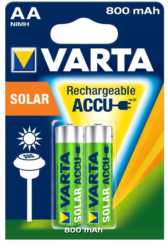 Varta NI-MH Solar Accu AA 1,2V 800mAh Ø14,5x50,5mm BL-2