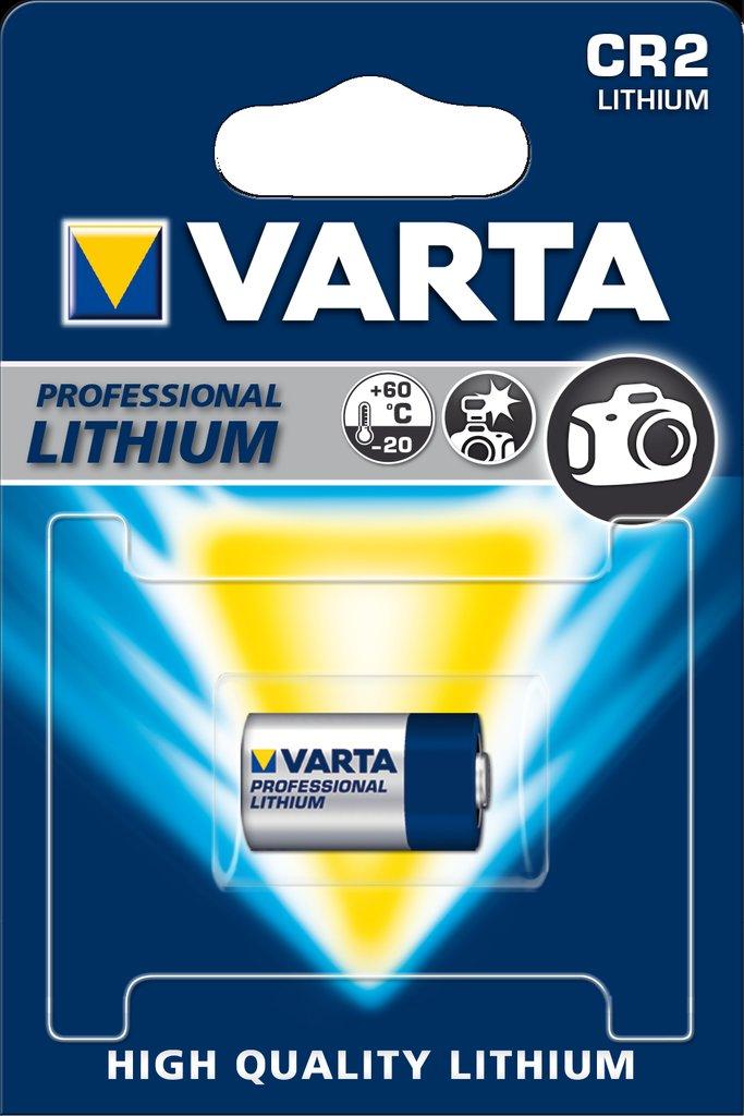 Varta batteri CR2 lithium Foto 3V;920mAh; Ø15,6x27mm