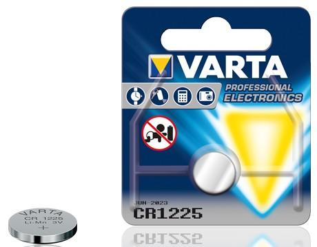 Varta batteri CR1225 lithium  3V; 48mAh; Ø12,5x2,5mm