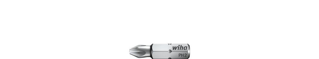 Wiha Bit standard 25 mm Phillips 1/4 C6,3 PH0 (05298)