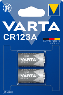 Varta batteri CR123A lithium  3V; 1480mAh; Ø17x33,4mm