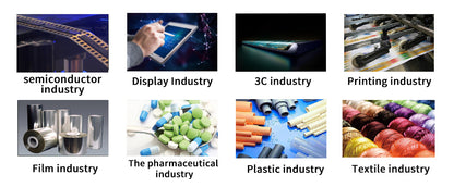 Overhead ionizing air blower with auto cleaner