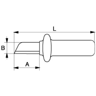 VDE-isolert kniv m. rett blad