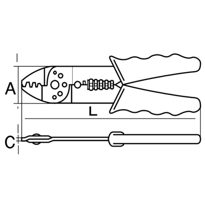 Avisolerte tang Ø 0,75 mm- 6 mm