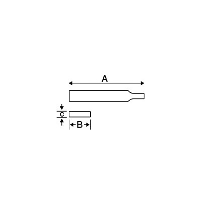 Needle file round without handle 160mm extra fine