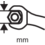 Open-end wrench for torque wrench 30MM 14x18