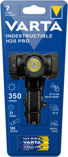 Varta Indestructible headlamp H20 Pro LED-incl. batt. 3xAAA - 350 Lm