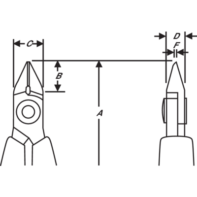 Skævbider 80 Micro 0,2-1,25mm 110mm