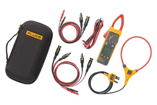 Fluke 393 FC strømtang 1500V TRMS CATIII med MC4 testkabel sæt