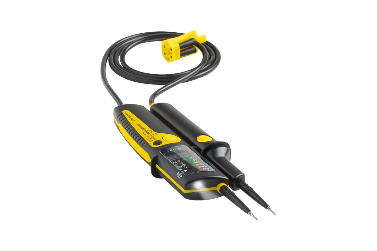 Spændingsviser 6-1000V AC/6-1200V DC CAT 111 1000V/CAT IV 600V  m/LED-dioder + LCD display
