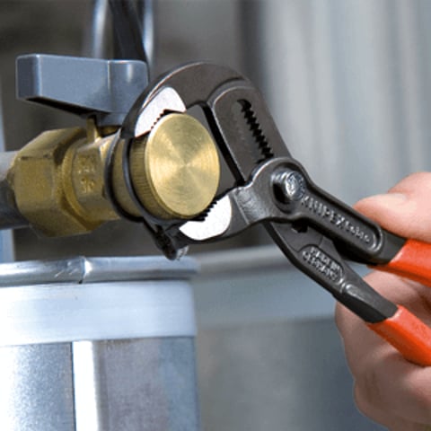 Cobra vannpumpetang polert 180mm; m/PVC på håndtak