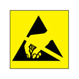 Etikett 5x5 mm ESD (1000 stk)