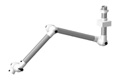 Suction arm 50mm 1380m white, wall/ceiling 3-joint