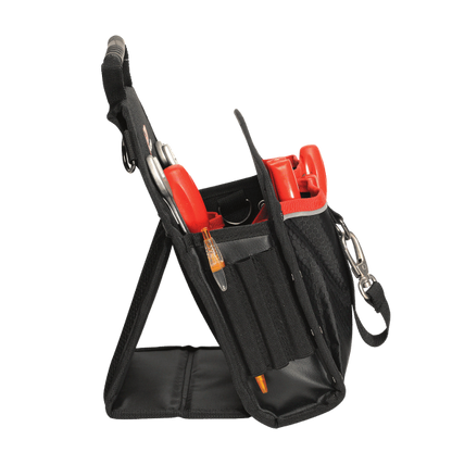 Plano tool bag for belt with shoulder strap