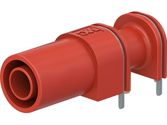 Socket XELW-4 Ø4mm RED for PCB mounting