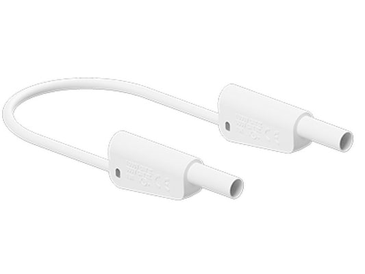 Prøveledning SLK-4N-F25 50cm HVID Silicone 4mm 1000V CATII/600V CATIII 32A