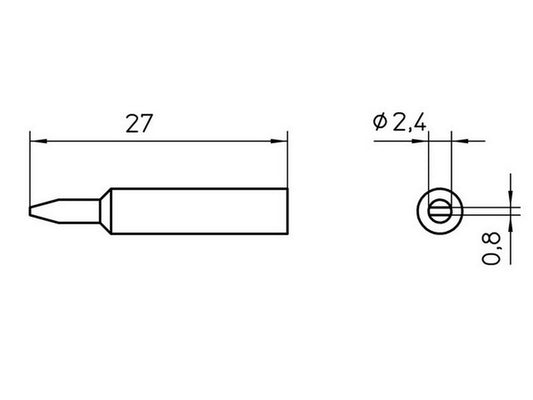 Loddespids XNT B 2,4mm