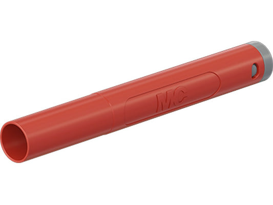 Han-stik Ø4mm SAL-4N-39-TW RØD CATII 1000V/CATIII 600V 32A f/lodning max.2.5mm² Ø3,9mm