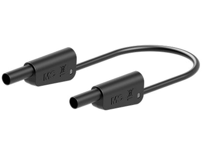 Prøveledn.  SLK4N-F10 50cm SORT PVC 4mm 1000V CATII/600V CATIII 19A