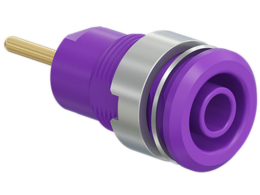 Socket SLB4-R gold plated Violet CAT III 1000V 24A