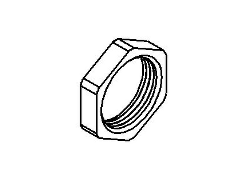 Møtrik polyamid sort M20