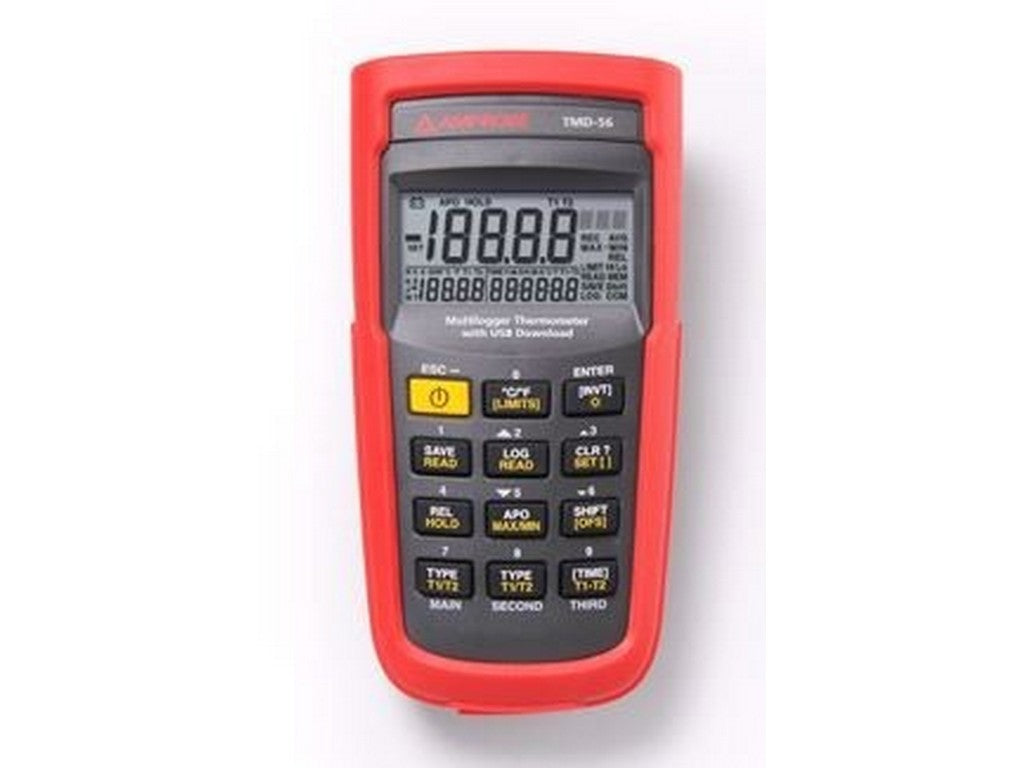 Thermometer 2-channel K/J/R/S/T/ K=-180°C -+1350°C/ JRSTE 2 wire sensors included tp. K