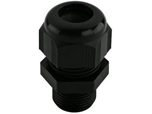 Kabelgjennomføring polyamid sort M12: Ø2,5-6,5mm