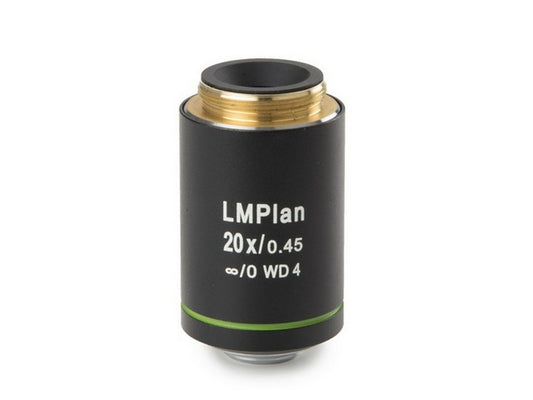 Infinity plan PL-M 20x/0.40IOS objective. Working distance 7.8 mm. No cover glass correcti