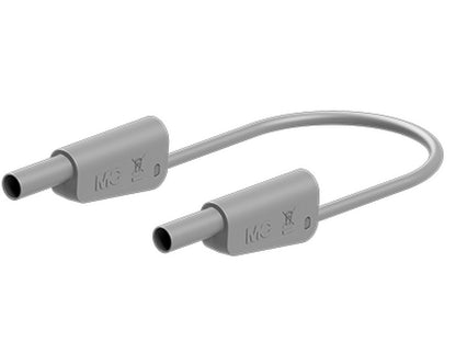 Testledning SLK-4N-F25 25cm GRÅ Silikon 4mm 1000V CATII/600V CATIII 32A