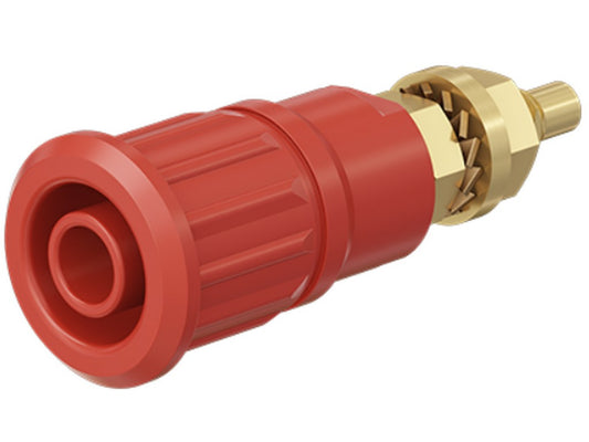 Socket SEB4-G gold-plated red CAT III 1000V 32A