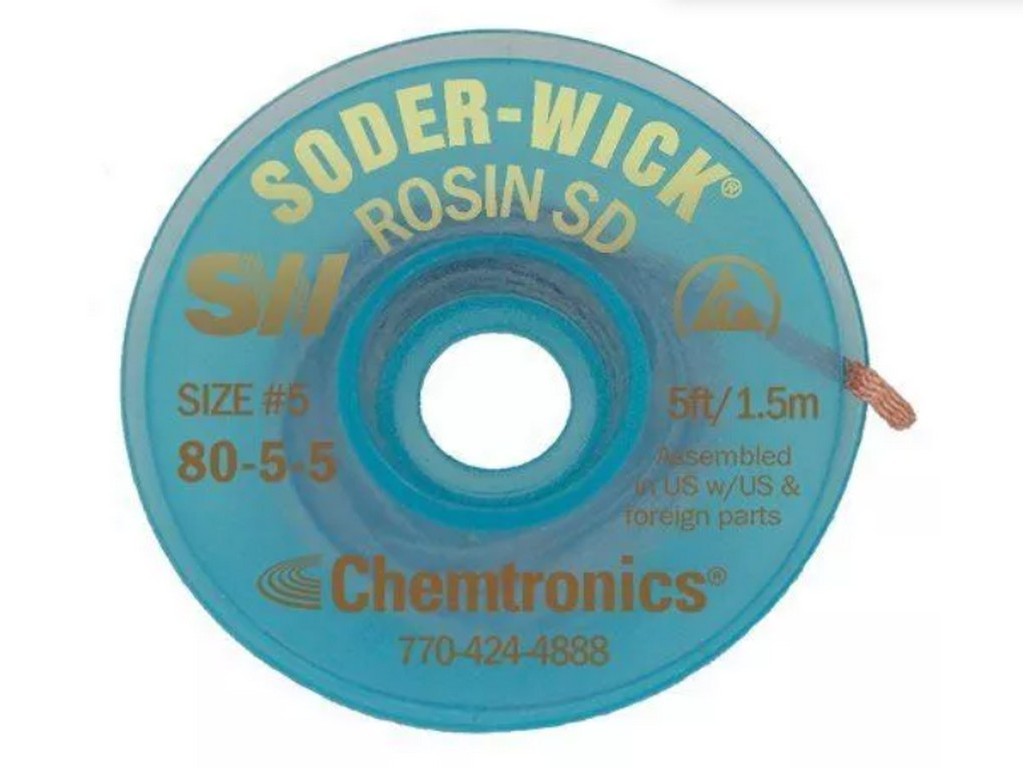 Suction wire R/RMA flux brown 3.7mmx1.5m; f/Large Pads