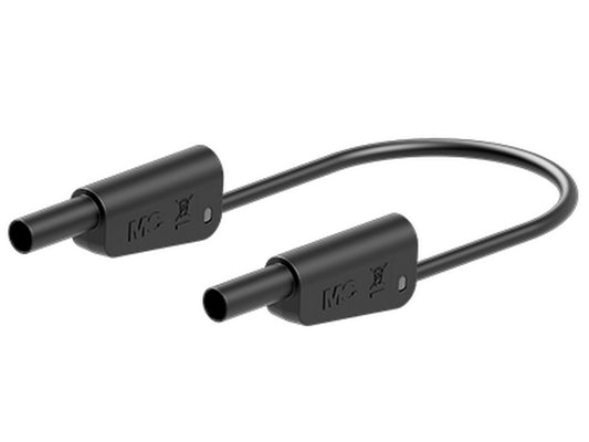 Prøveledn. SLK4N-F10 100cm SORT PVC 4mm 1000V CATII/600V CATIII 19A