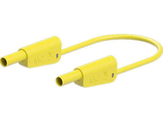 Test lead SLK4N-F25 PVC 50cm Yellow 1000V CATII/ 600V CATIII 32A